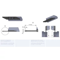 LZW15.20161500/K10F esztergalapka hosszesztergához