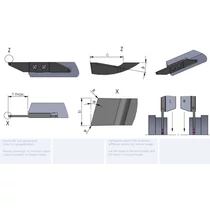 RZW17.25160605/K10F esztergalapka hosszesztergához