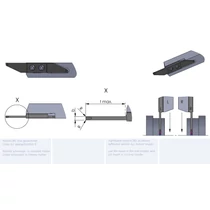 LZW18.15100008/K10F esztergalapka hosszesztergához
