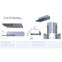 RZW1A.201015GS/K10F esztergalapka hosszesztergához
