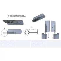 RZW1C.201000GS/K10F esztergalapka hosszesztergához