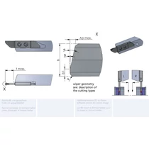 RZW23.20101515/K10F esztergalapka hosszesztergához