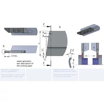 RZW31.34084508/K10F esztergalapka hosszesztergához