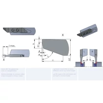 LZW50.12080800/K10F esztergalapka hosszesztergához