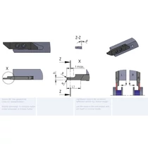 LZW61.25600015/K10F esztergalapka hosszesztergához