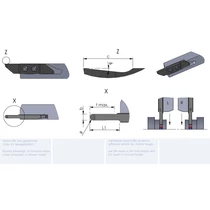 LZW70.3015160/K10F esztergalapka hosszesztergához