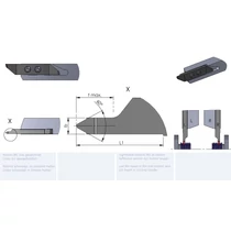 RZW90.VP60125/K10F esztergalapka hosszesztergához