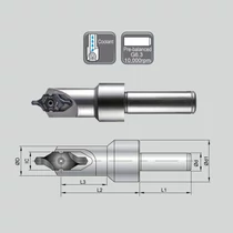 J 99616-IC08-10B BC10-IC08B hengeres szárú kiegyensúlyozott váltólapkás központfúró