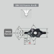 J I9MT1603B0500-NC2033 kétélű központfúró váltólapka