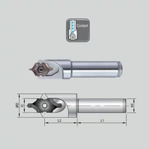 J 99616-IC08-10F BC10-IC08F hengeres szárú váltólapkás központfúró