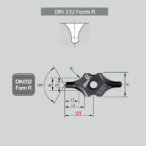 J I9MT12T2R0250-NC2033 kétélű központfúró váltólapka