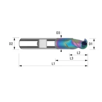 241105000 D5 Z2 ta-C HA gömbvégű keményfém maró