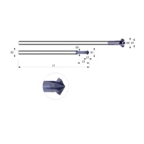 90008000 D8 Z4 TIALN HA keményfém előre- és hátra élletörő szerszám