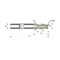 94111010 D10 Z2 ZRN HB keményfém maró alumíniumhoz
