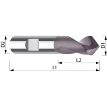 890 D3~D20 Z2 90° bLANK keményfém NC központfúró