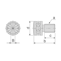 Kép 2/2 - 2600-M4x9.5 Csavar