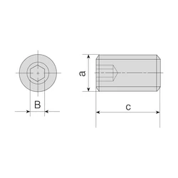 Kép 2/2 - 2705-G1/8x5.5 Csavar