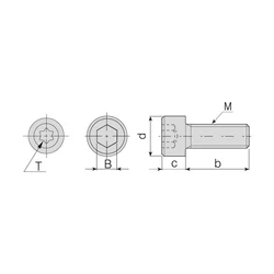 Imagine 2/2 - 2802-M4X8 Csavar