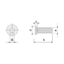 Kép 2/2 - AAV-03-M5X12 Csavar