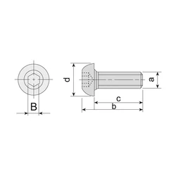 Imagine 2/2 - AKV-08-M6X12 Csavar
