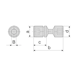 Imagine 2/2 - ALV-05-M10X27 Csavar