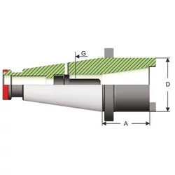 Kép 2/2 - ISO 50 / ISO 40 Átalakító adapter