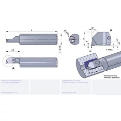 Imagine 1/2 - LM050.3-16/P07C Ultramini carbide boring insert