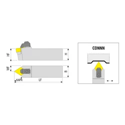 Kép 2/2 - CDNNN 2525 M1107C esztergakés