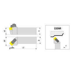 Kép 2/2 - CSSNR 2525 M1207C esztergakés