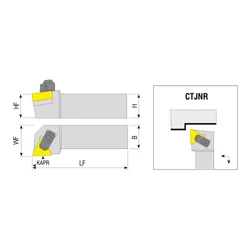 Kép 2/2 - CTJNR 3232 P1607C esztergakés