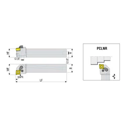 Kép 2/2 - PCLNR 3232 P12-H belső hűtéses esztergakés