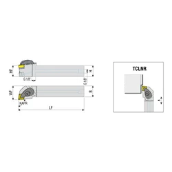 Kép 2/2 - TCLNL 2020 K12-H belső hűtéses esztergakés