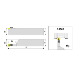 Kép 2/2 - SRDCR 3232 P12C esztergakés