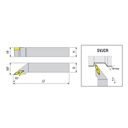 Kép 2/2 - SVJCR 2525 M11 esztergakés