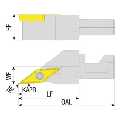 Kép 2/2 - SVJCR-12X43.3-11-H gyors cserélhető fej SEC esztergakéshez