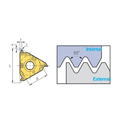 Kép 2/2 - ERM16-A55 PC3030T menetlapka C/B