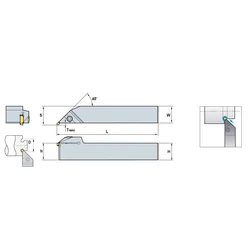 Kép 2/2 - KGEUR 2525-3 esztergakés