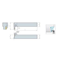 Kép 2/2 - KGFVR 525-60/80-T15-LN homlokbeszúró esztergakés