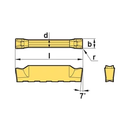 Kép 2/2 - KGMN 800-04-R NC5330 váltólapka