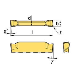 Kép 2/2 - KGMR 200-6D-LP PC5300 váltólapka
