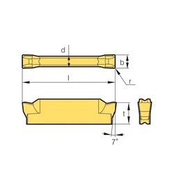 Kép 2/2 - MGMN 400-02-R NC3030 váltólapka