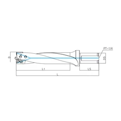 Imagine 2/2 - VLT-414550D S40 Váltólapkás telibefúró  Ø 41