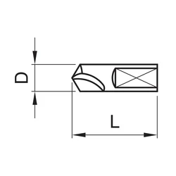 Kép 2/2 - PLD-V0835 TiN központi fúróhegy