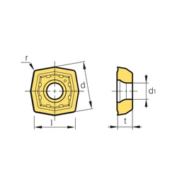Kép 2/2 - XOMT 1304☐☐ LD fúrólapka