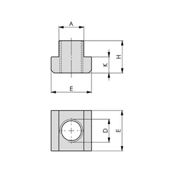 Kép 2/2 - T-horony anya M14x16