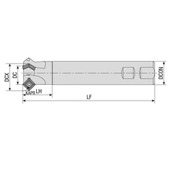 Kép 2/2 - ACM45-SP1104-D32X46-W32-L150-Z03 száras élletörő AK