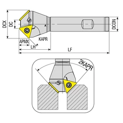 Imagine 2/2 - ACM45-TC16-D10X31-W16-L100-Z02 száras élletörő AK