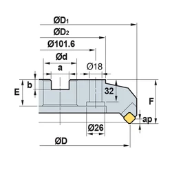 Imagine 2/4 - AEM 4250R feltűzhető síkmaró