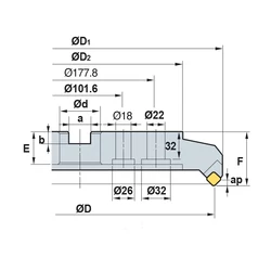 Imagine 2/4 - AEM 4315R feltűzhető síkmaró