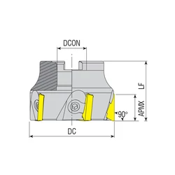 Imagine 2/2 - AFM90C-TP16-D063-A22-Z06 feltűzhető sarokmaró AK